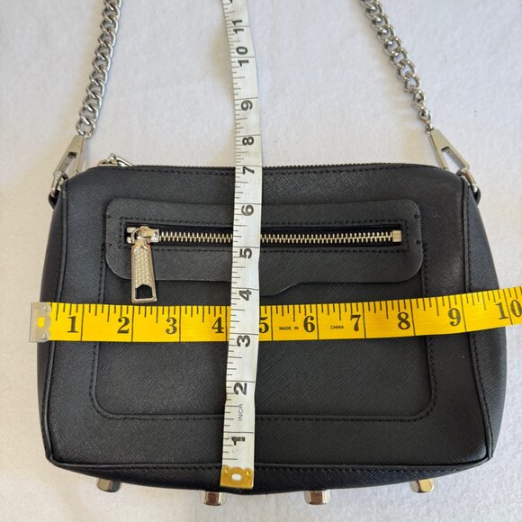 REBECCA MINKOFF Black Leather Avery Crossbody Bag - Picture 8 of 9
